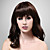  capless 100% cheveux humains perruque longue bouclée