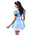  Sexy Women's Blue Fairy Tail Maid Dress Halloween Costume(4 Pieces)