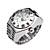  Unique Alloy Adjustable Round Ring Watch