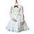  Met lange mouwen knie-lengte Katoen volants kraag Sweet Lolita met Kant