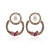 Elegant Alloy Round Pearl Stud Øreringe (Flere farver)