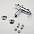  Sprinkle® by Lightinthebox - Contemporary Wall Mount Solid Brass Tub Faucet Chrome Finish