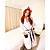  punto de encaje bowknot dama vestido de noche (longitud: 110 cm, longitud de la manga: 50, de los hombros: 55, longitud de giro: 120)