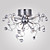  EUGENE - Lustre Moderno Cristal com 9 Lâmpadas
