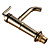  Country Single Handle Brass Bathroom Sink Faucet Ti-PVD Finish