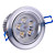  5W LED Silver Ceiling Light with 5 LEDs Driver included (Swivel 0-60° / Beam 5°/30°/45°/60°)