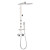  Contemporary Painting Finish Centerset Wall Mount Aluminum Shower Panel with Hand Shower