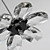  Ciondolo in cristallo di luce 20w forma floreale (base lampadina g4)