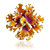  Charming Alloy Flower Design Fashion Ring
