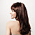  Capless Long Curly Brown Synthetic Wig Full Bang