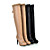  Leatherette Stiletto Heel Knee High Boots With Ribbon Tie Party / Evening Shoes (More Colors)