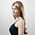  Capless Long Golden Blonde Silky Straight High Quality Synthetic Wig with Side Bang