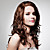  lace front lange hoogwaardig synthetisch donkerbruin krullend haar pruik