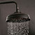  Antique Solid Brass Single Handle Wall Mount ORB Finish Lifting Shower Faucet