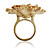  Charming Alloy Flower Design Fashion Ring