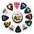 Alice - (A011C) Round Picks Steel Box with 12 Picks(Random Color)