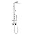  Contemporary Painting Finish Centerset Wall Mount Aluminum Shower Panel with Hand Shower