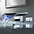  Farbwechsel LED Wasserfall verbreitet Waschbecken Wasserhahn (verchromt)