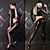  Sexy Black Polyester  Racing Outfit(2 Pieces)
