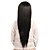  Capless Long Straight Black Synthetic Wig