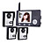  2.4GHz Wireless 3.5 Inch Monitors Video Door Phone with 3 Camera