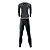 Santic Men's 200G Anti-Microbial Superfine Spandex Body-Hugging Long Suits with Blue Line Pattern
