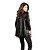  Sexy Black Faux Leather Bat Warrior Costume(3 Pieces)