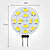  G4 6W 12x5630 SMD 500-560LM 3000-3500K Warm White Light LED Spot Bulb (12V)