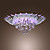  5 - Light Crystal Semi Flush Mount with Remote Control (G4 Bulb Base)