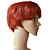  High Quality Synthetic Hand Tied Lace Front Straight 8 Inches Hair Wigs Multi-Colors to Choose
