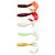  Soft Bait Worm 80mm Slow Sinking Plastic Fishing Lure 8pcs