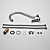  Sprinkle® by Lightinthebox - Centerset Two Handles Brass Kitchen Faucet-Chrome Finish