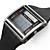  Orologio digitale, meccanico, da uomo, con cinturino in gomma - Nero