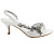  Satin Upper Mid Heel Strappy Sandals Wedding Bridal Shoes (More Colors)