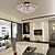  krystal semi flush mount med 3 lys