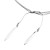  Gorgeous Silver Plated Mujeres hoja larga de la joyería conjunto incluyendo el collar, pendiente