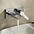  Sprinkle® by Lightinthebox - Chrome Finish Single Handle Widespread Wall Mount Solid Brass Bathroom Sink Faucet