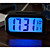  Practical Solar Energy Large Screen LCD Alarm Clock(Black)
