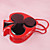  Håndlaget Poker Red PU Leather Punk Lolita Bag