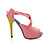  Leatherette Upper Gladiator Sandals Stiletto Heel Shoes More Colors