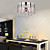  Stainless Steel 5-Light Pendant Light with Luxury Crystal Drops