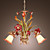  Floral Chandelier with 3 Lights