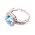  Gorgeous 925 Sterling Silver Platinum Plated Birthstone Ring(More Colors)