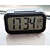  Practical Solar Energy Large Screen LCD Alarm Clock(Black)
