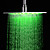  10 inch Brass Shower Head with Color Changing LED Light
