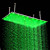  20 x 39 polegadas chuveiro de aço inoxidável com a luz muda de cor levou
