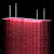  20 x 39 polegadas chuveiro de aço inoxidável com a luz muda de cor levou
