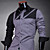  Men's Fashion Contrast Color 100% Cotton Shirt