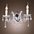  LEATHERHEAD - Applique in cristallo con 2 lampadine