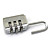  Al Alloy Silver 3-digit Combination Padlock